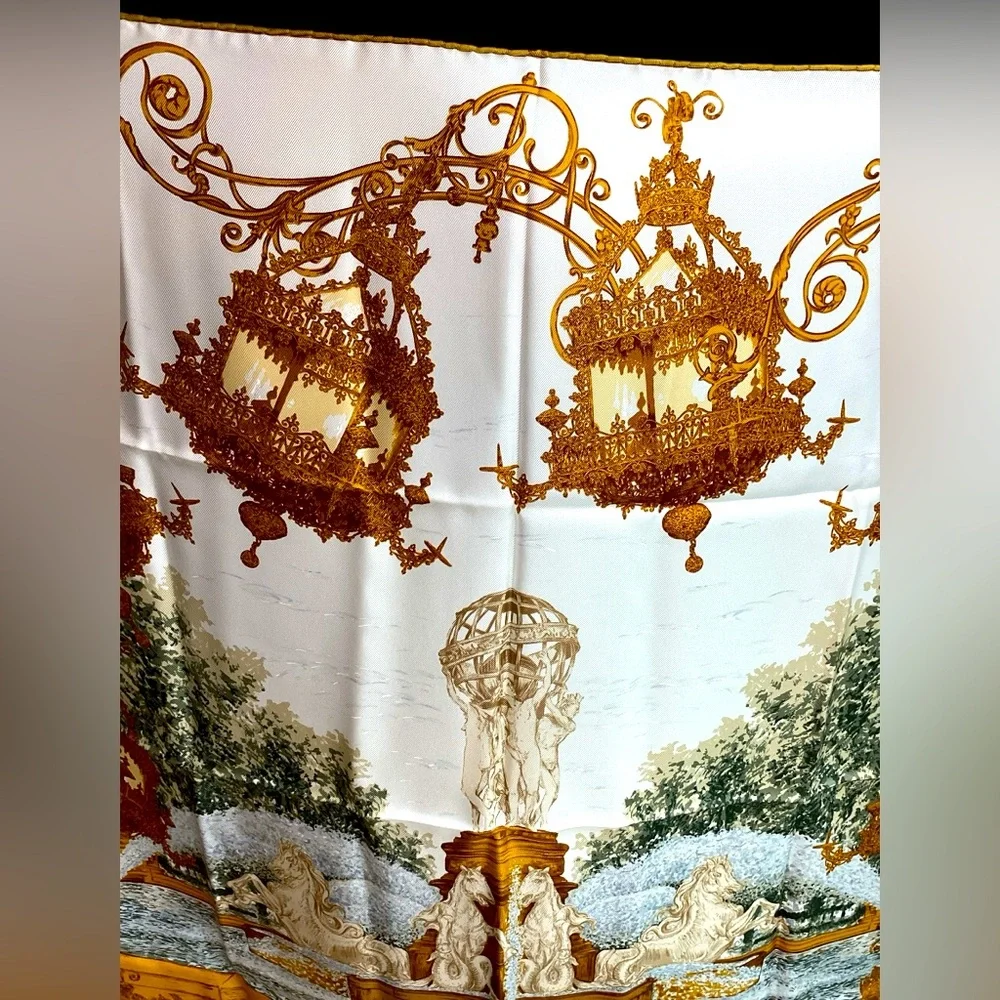 Vintage Christian Dior Silk Scarf RARE DESIGN! (t100ac)